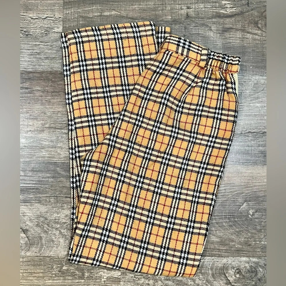 FINAL PRICE Vintage Bodyguard Polyester Plaid Pants - Picture 3 of 7